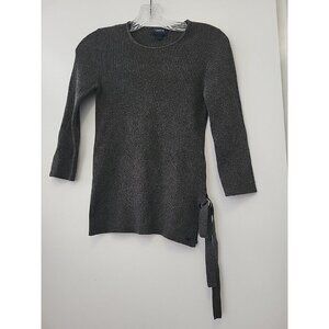 Armani Jeans Pullover Sweater 3/4 Sleeve Gray Size 40